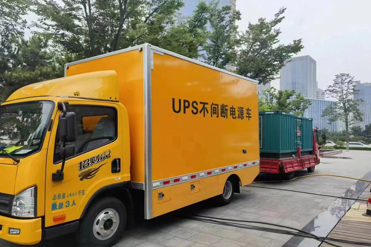 昌宁发电机租赁施工现场